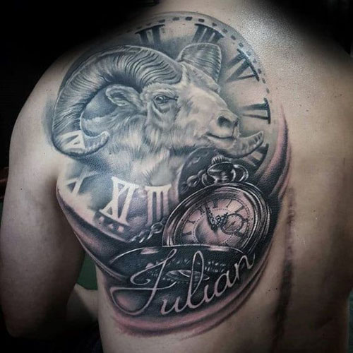Stenbukken Tatoveringsdesign 5