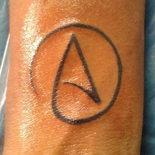 Attraktiv A Letter Tattoo