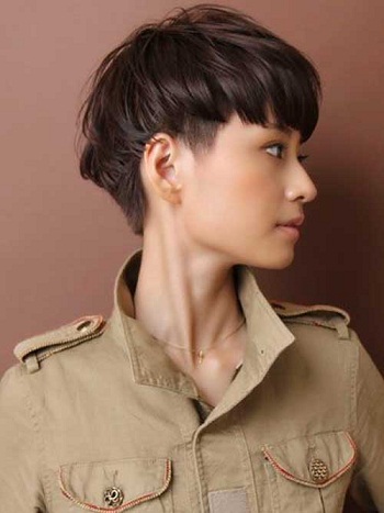 Underskåret asiatiske hårkvinder