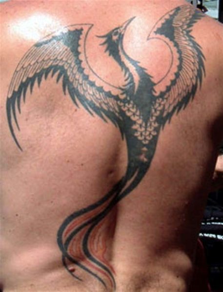 Phoenix Body Tattoo Design férfiaknak