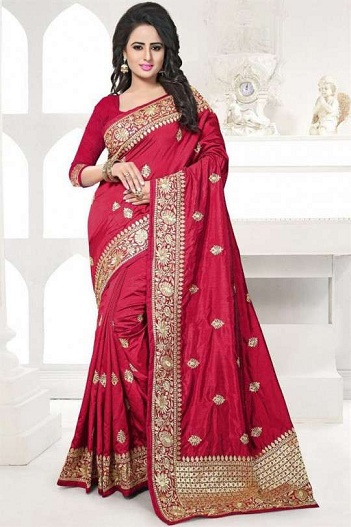 Red Fancy Saree