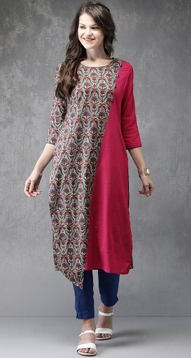 Kalamkari Hosszú Kurtis