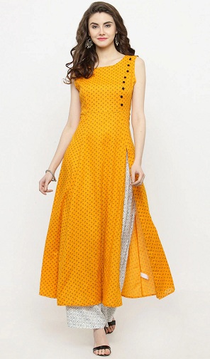 Polka Dot Long Kurti