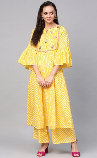 Bandhani Long Kurtis