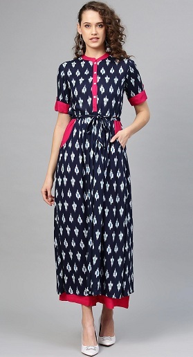 Ikat Long Kurti