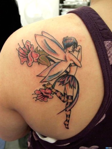 Preppy Angel Tattoo