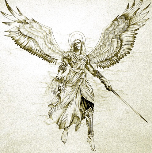 Warrior Angel Tattoo