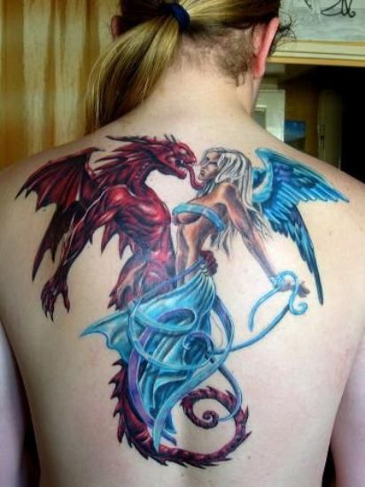 Demon Styles Angel Tattoos