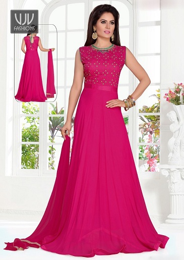 Chiffon Georgette Anarkali ruha