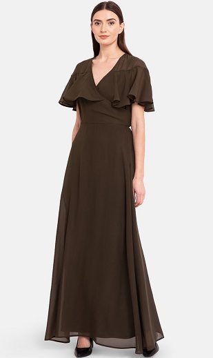 Chiffon Cape esti ruha
