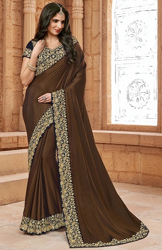 Crepe Chiffon Saree