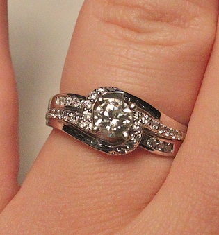 Forlovelses diamantring design til kvinder