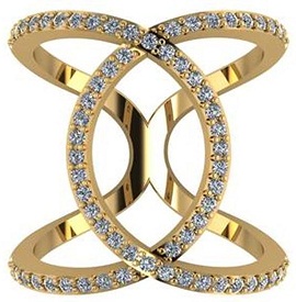 Seneste Loop Diamond Ring