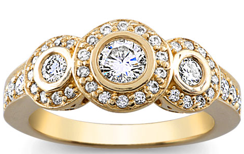 Three Diamond Ring til forlovelse