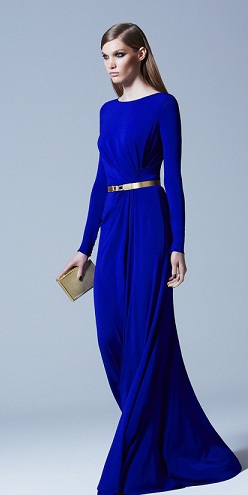 Alkalmi viselet Royal Blue Maxi ruha