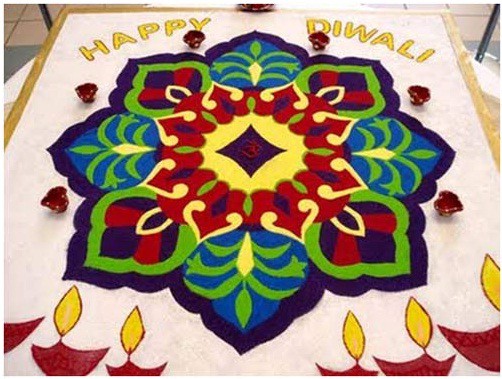 Diwali tema Rangoli Design