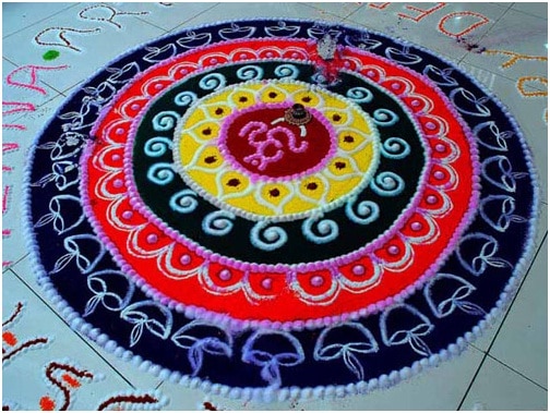 Om Diwali Rangoli Design