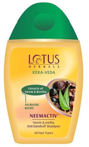 Lotus Herbals Kera-Veda Neemactiv Neem og Reetha Shampoo