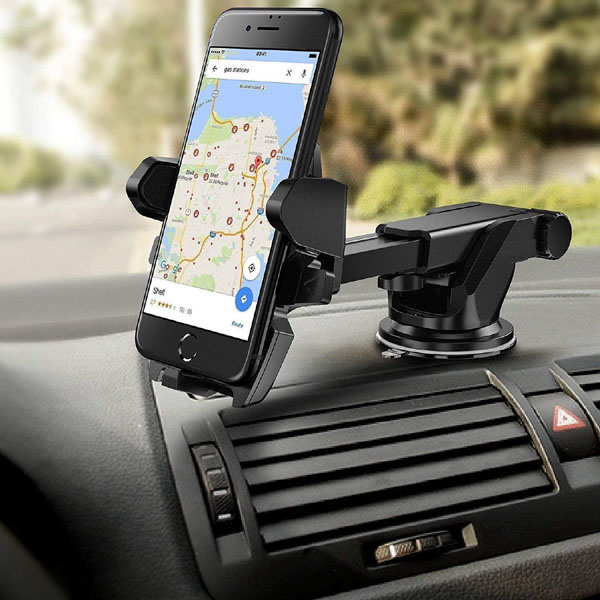 HOJI® bilmobilholder til forrude/instrumentbræt