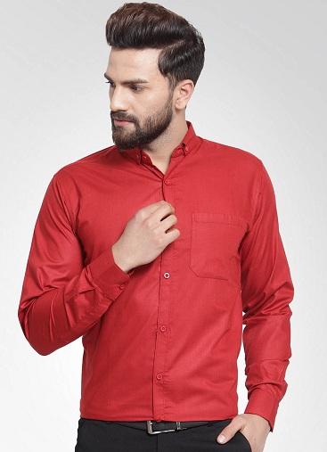 Button Down Formel rød skjorte