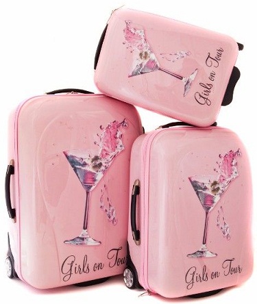 Rózsaszín poggyász táskák lányoknak