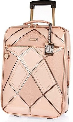 Pink Patchwork bagage taske