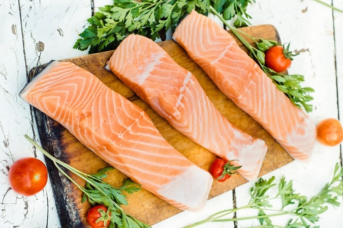 Laks fisk med et højt indhold af omega 3