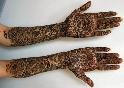 Traditionelle Rajasthani Mehandi -designs