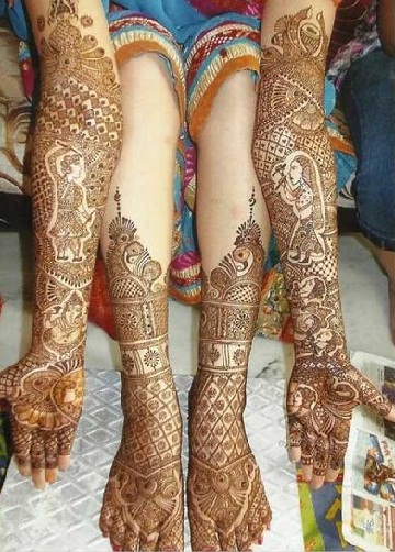 Barat Rajasthani Mehndi Design