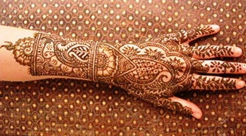 Fronthånd Rajasthani Mehndi Design