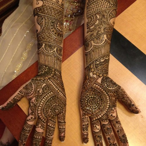 Cirkulære Rajasthani Mehandi -mønstre
