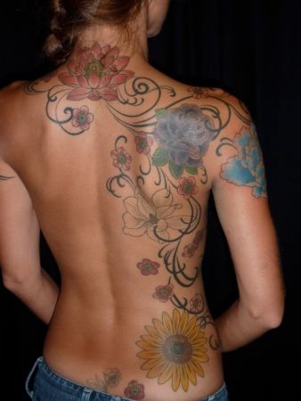 Spiral tatoveringsdesign til piger