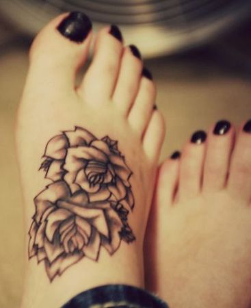 Flower Tattoo Design Ideer til fødder