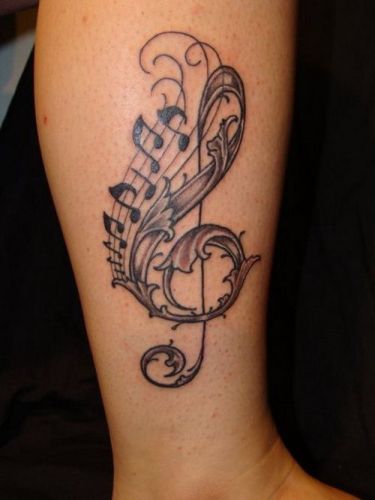 Musik tatoveringsdesign