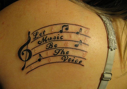 Musik Citat Tatoveringer