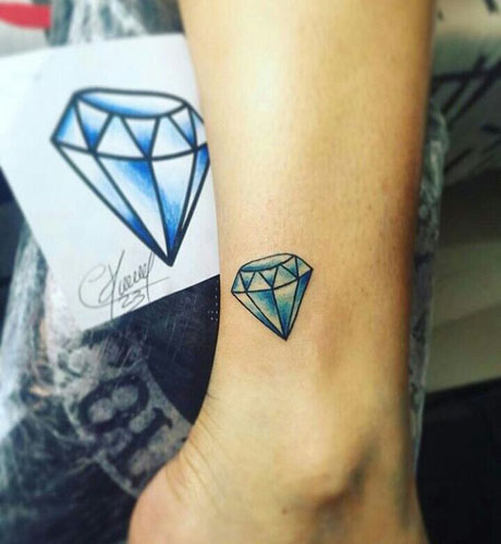 Diamant tatoveringsdesign til mænd og kvinder 5