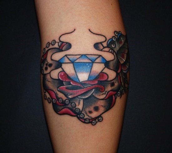 Diamant tatoveringsdesign til mænd og kvinder 9