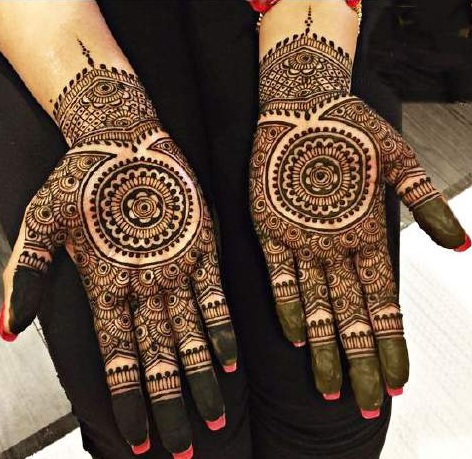 Nászutas Mehndi Kerek Design