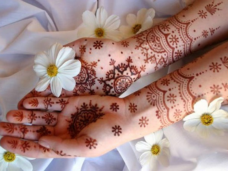 Runde Mehndi -designs med billeder