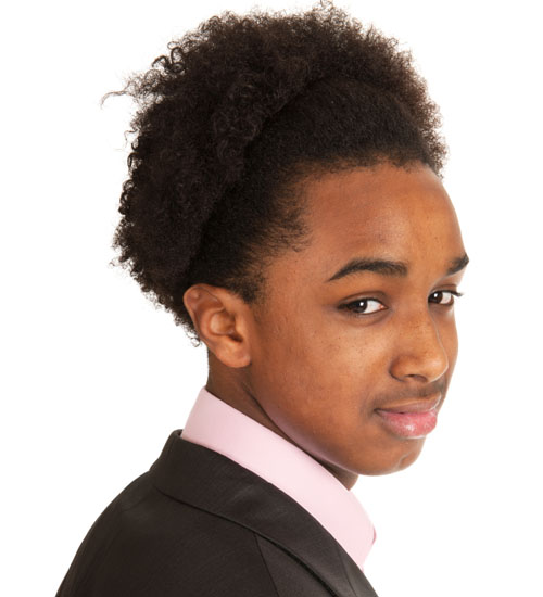 Dark Afro American Boy Look