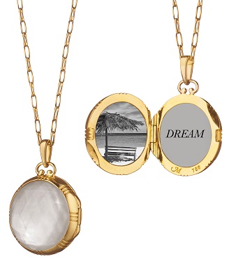 Pearl Lockets Guld