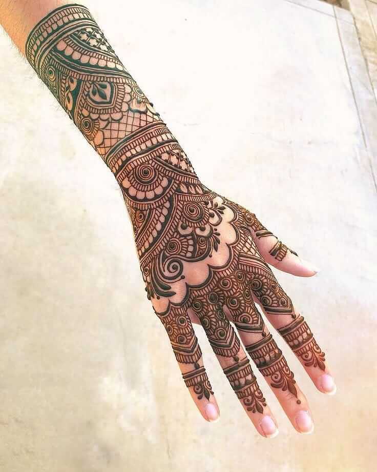 Rajasthani Back Hand Mehendi Design