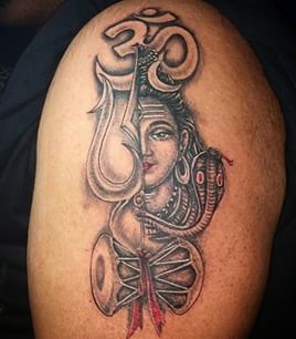 Om med Shiva Tattoo