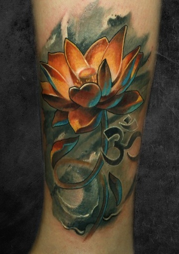 3D Om Tattoo Designs for Men
