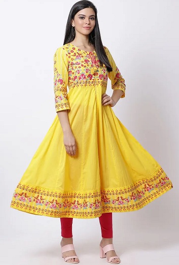 Biba bomuld Anarkali Kurti