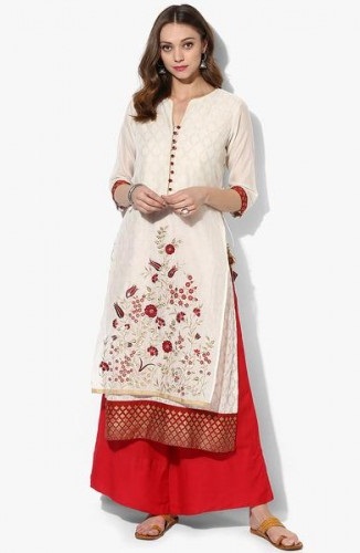 Broderet Straight Kurta