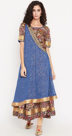 Trykt Biba Layered Kurti
