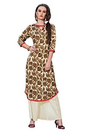 Rayon Håndarbejde Fancy Kurti