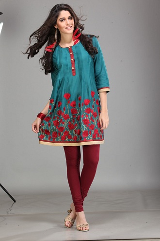 Bomuldsbroderi Fancy Kurti