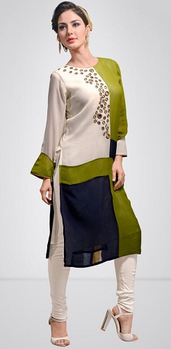 Satin Designer Fancy Kurti